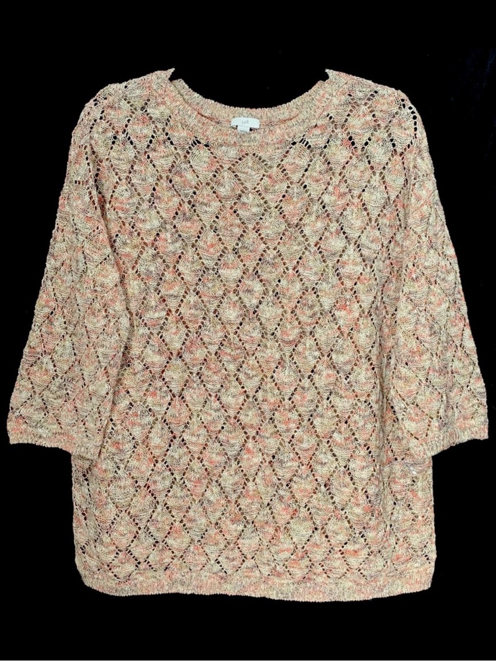 J. Jill Loose Knit Sheer Sweater
